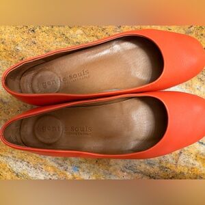 Gentle Souls by Kenneth Cole Vibrant Orange ballet flats